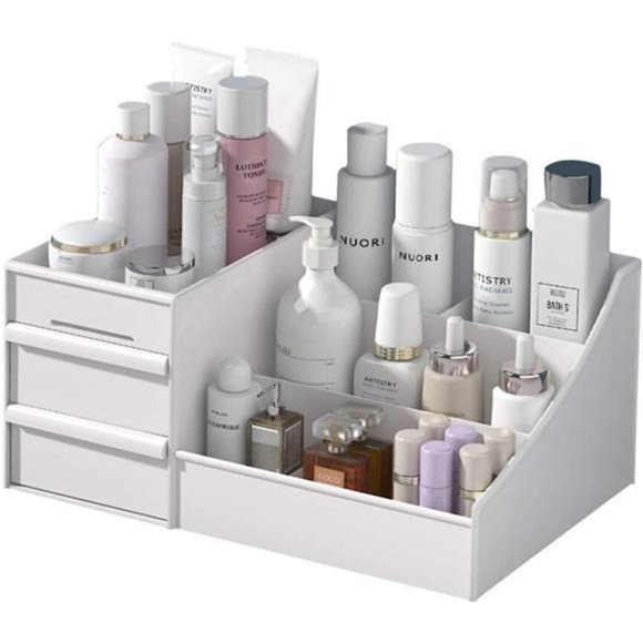 Makeup Organizer With Drawers — Countertop Organizer for Cosmetics,Vanity Holder - Picture 1 of 7